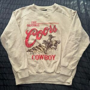 Coors Banquet Cowboy Crewneck Sweatshirt